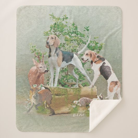 Jagd mit Hunden Sherpadecke (Vorderseite)