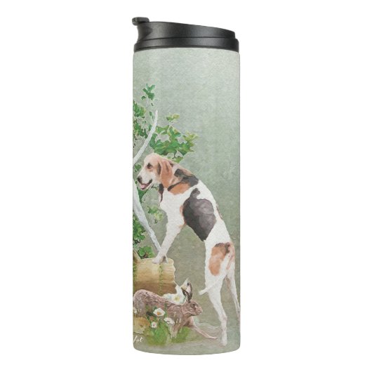 Jagd mit Hunden Thermosbecher (Nach rechts gedreht)
