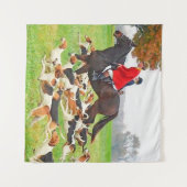 Jagd mit Hunden Wandteppich (Vorderseite (Horizontal))