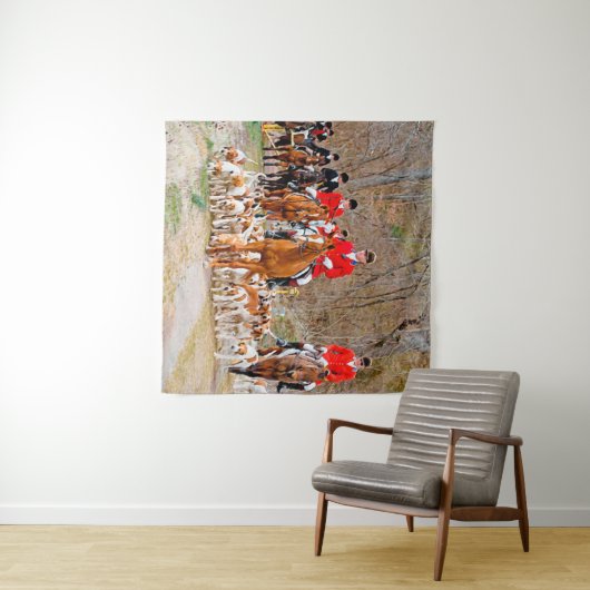 Jagd mit Hunden Wandteppich (Beispiel (Horizontal))