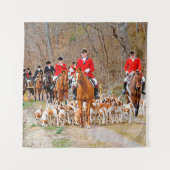 Jagd mit Hunden Wandteppich (Vorderseite)