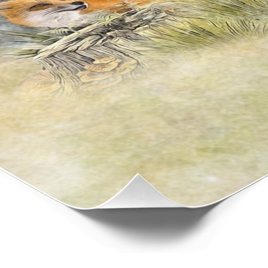 Jagd mit Jagdterern , Kunst Poster (Ecke)