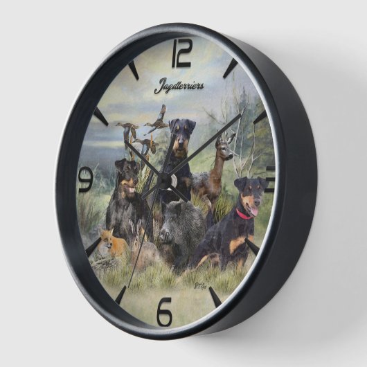 Jagd mit Jagdterern , Kunst Uhr (Winkel)
