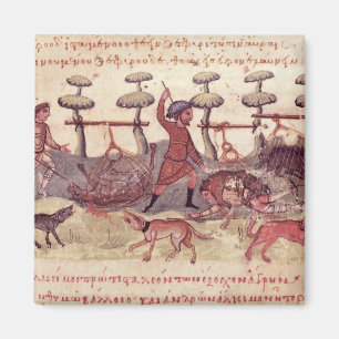 Jagd mit Netzen Magnet