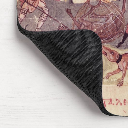 Jagd mit Netzen Mousepad (Ecke)