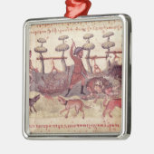 Jagd mit Netzen Ornament Aus Metall (Links)