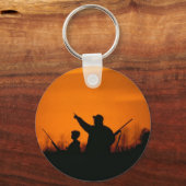 Jagd mit Vater Schlüsselanhänger (Vorderseite)