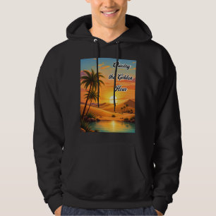 Jagd nach der goldenen Stunde Wüstenuntergangs-Äst Hoodie