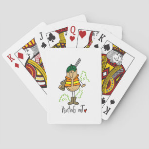 Jagd-Nuss-T-Shirts und Geschenke Spielkarten