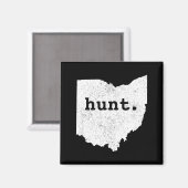 Jagd Ohio Bogenschießen State Deer Hunting Geschen Magnet (Vorderseite/Rückseite)