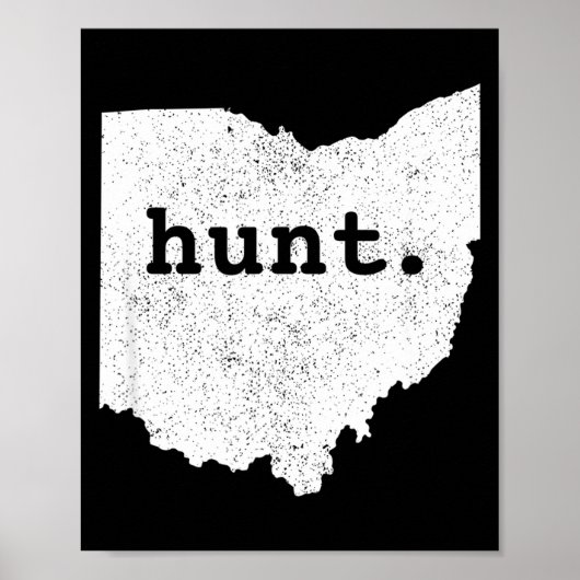 Jagd Ohio Bogenschießen State Deer Hunting Geschen Poster (Vorne)