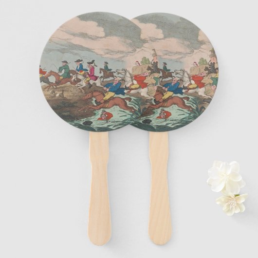 Jagd - Papierlüfter Fächer (Vorne und Hinten)