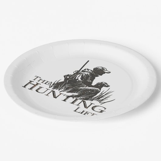 Jagd Pappteller (Schrägansicht)