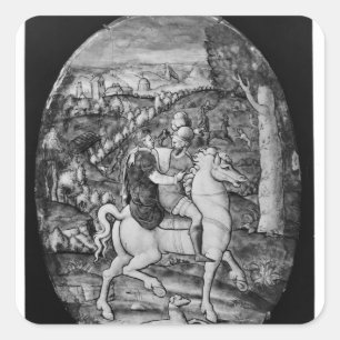 Jagd Quadratischer Aufkleber