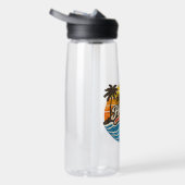 Jagd-Retro-Sonnenuntergangs-Design Trinkflasche (Rechts)