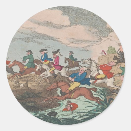 Jagd - Round Stickers for Stationery (Vorderseite)