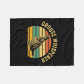 Jagd Ruffed Grouse Bird - Funny Whisperre Fleecedecke (Vorderseite (Horizontal))