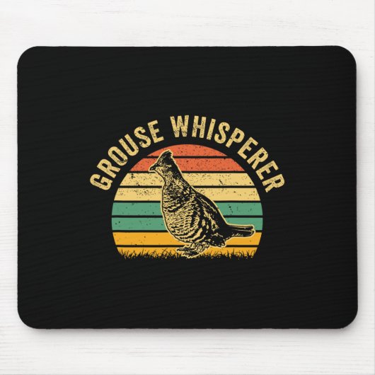 Jagd Ruffed Grouse Bird - Funny Whisperre Mousepad (Vorne)