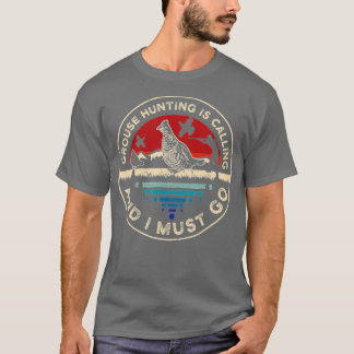 Jagd Ruffed Grouse bird - Retro-lustiges Telefonge T-Shirt