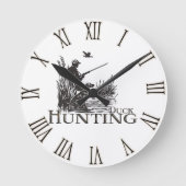 Jagd Runde Wanduhr (Vorderseite)