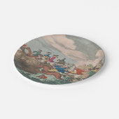 Jagd - Rundpapier-Teller Pappteller (Schrägansicht)