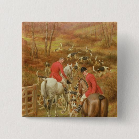 Jagd Scene, 1906 Button (Vorderseite)