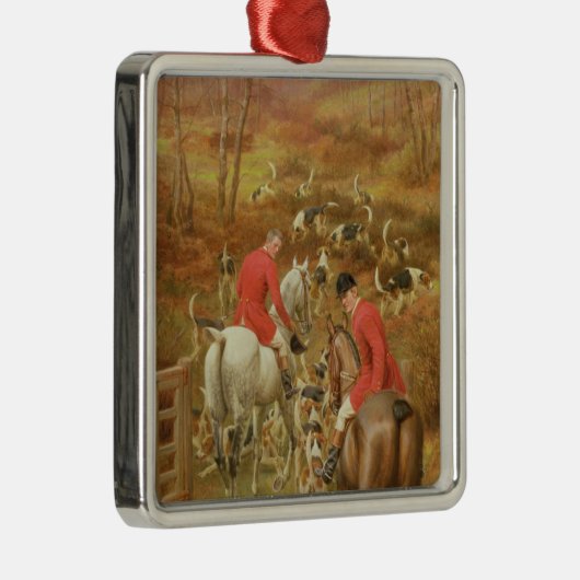 Jagd Scene, 1906 Silbernes Ornament (Rechts)