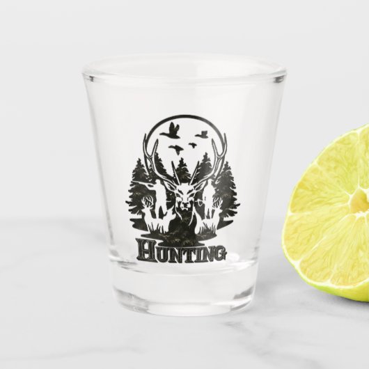 Jagd Schnapsglas (Vorderseite)