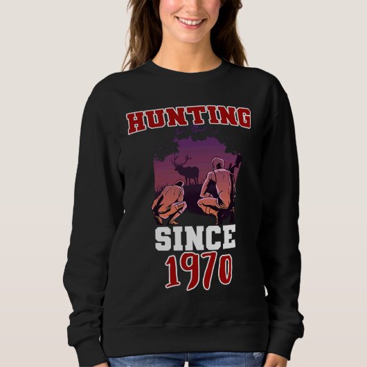 Jagd seit 1970 sweatshirt (Vorderseite)