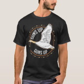 Jagd Songs Up Guns Up Entenguck Fly Bird schwarz a T-Shirt (Vorderseite)
