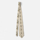 Jagd, Sparrow, Junco, (Finches) Audubons Vögel Krawatte (Rückseite)