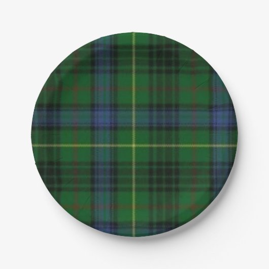 Jagd Stuart Scottish Tartan Pappteller (Vorderseite)