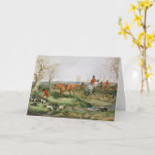 Jagd-Szene Karte (Gelbe Blume)