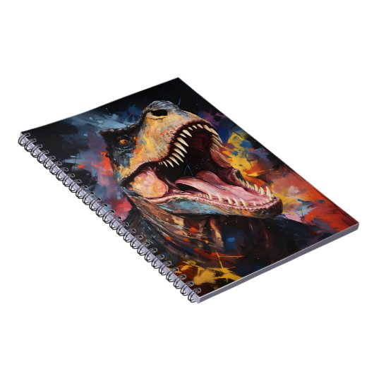 Jagd T-rex Prähistorische Tier Favorit Dinosaurier Notizblock (Rechte Seite)