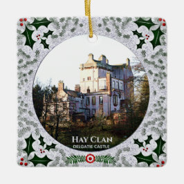 Jagd Tartan Scottish Hay Clan Castle Xmas Keramikornament
