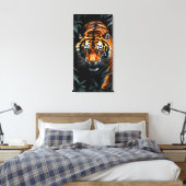 Jagd Tiger Leinwanddruck (Insitu (Schlafzimmer))