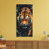 Jagd Tiger Leinwanddruck (Insitu (Wohnzimmer))