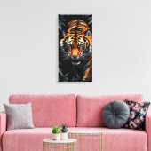 Jagd Tiger Leinwanddruck (Insitu (Wohnzimmer))