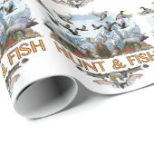 Jagd und Fische Geschenkpapier (Rolleneckpunkt)