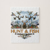 Jagd und Fische Puzzle (Vertikal)