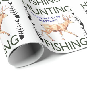 Jagd und Fischerei Geschenkpapier
