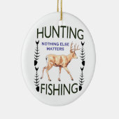 Jagd und Fischerei Keramik Ornament (Rechts)