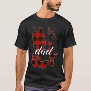 Jagd Vater mit Hunde Matching Familie Papa Flanell T-Shirt