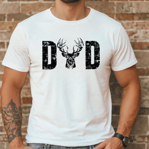 Jagd Vater Rustikaler Hirschantler T-Shirt