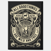 Jagd Vintag Magnet (Vorderseite)