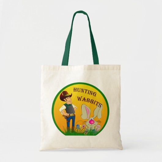 Jagd Wabbits Ostern Taschen-Tasche Tragetasche (Vorne)