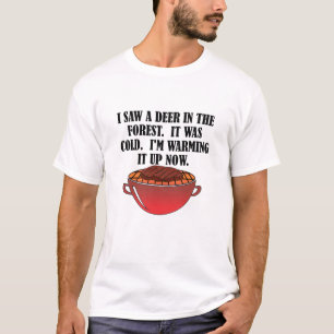 Jagd wärmte Hirschfäule auf Jagdhemd T-Shirt