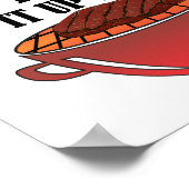 Jagd wärmte Hirschjagdplakat auf Poster (Ecke)