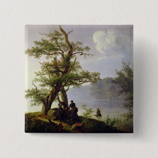 Jagd-Wasservögel, 1828 Button (Vorderseite)