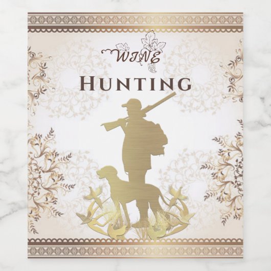 Jagd Weinetikett (Einzelnes Label)